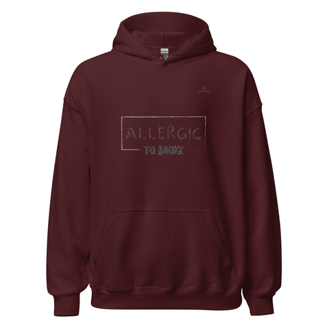 ALLERGIC TO BROKE with Gray Logo Unisex Hoodie - Kima Kreates