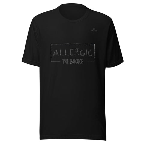 ALLERGIC TO BROKE with Gray Logo Unisex T-Shirt - Kima Kreates