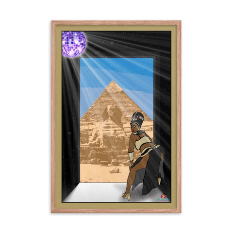 "AM I YOUR QUEEN? (The Black Experience Series)" Framed poster (24"x36") - Kima Kreates