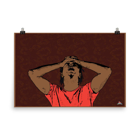 "ANXIETY (The Black Experience Series)" Poster (24"x36") - Kima Kreates