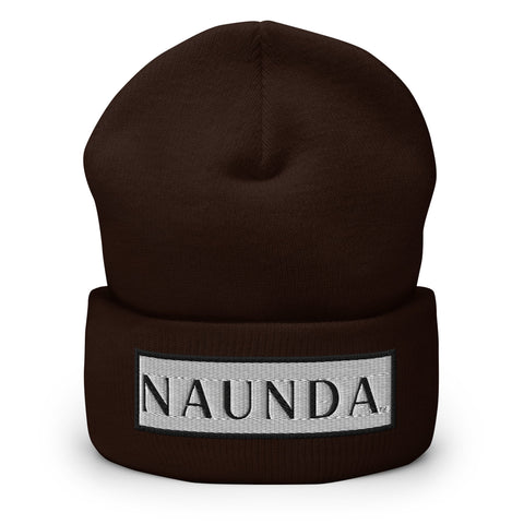 BLACK LABEL Naunda Word Patch Cuffed Beanie - Kima Kreates