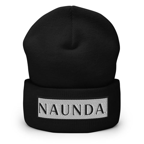 BLACK LABEL Naunda Word Patch Cuffed Beanie - Kima Kreates