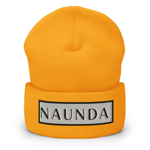 BLACK LABEL Naunda Word Patch Cuffed Beanie - Kima Kreates