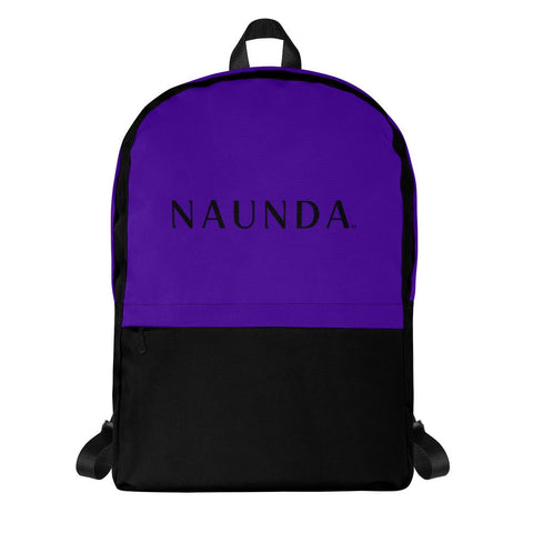 BLACK LABEL Naunda Word Violet Backpack - Kima Kreates
