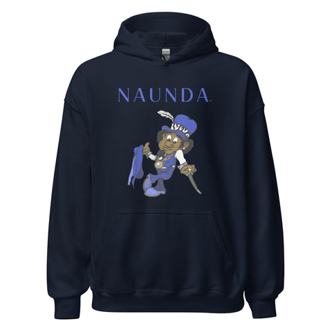 BLUE LEPRECHAUN with Blue Logo Unisex Hoodie - Kima Kreates
