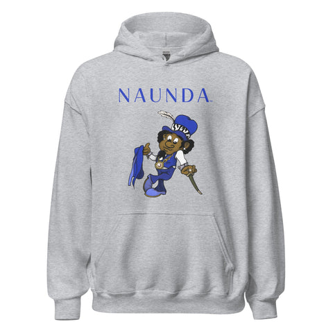 BLUE LEPRECHAUN with Blue Logo Unisex Hoodie - Kima Kreates