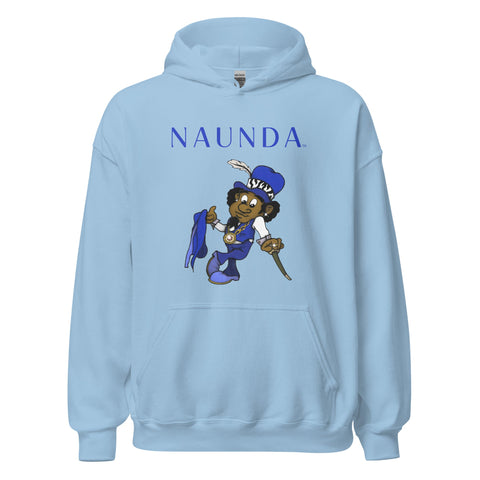BLUE LEPRECHAUN with Blue Logo Unisex Hoodie - Kima Kreates