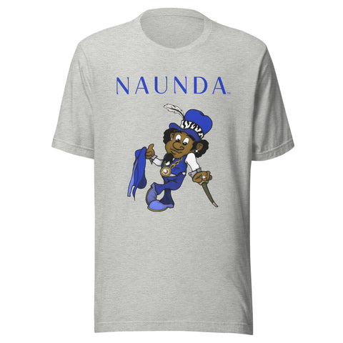 Blue Leprechaun with Blue Logo Unisex T-Shirt - Kima Kreates