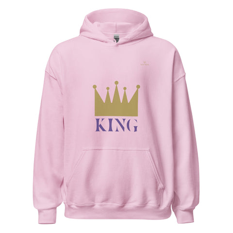 CROWN KING with Gold Logo Unisex Hoodie - Kima Kreates