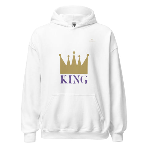 CROWN KING with Gold Logo Unisex Hoodie - Kima Kreates