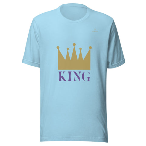 CROWN KING with Gold Logo Unisex T-Shirt - Kima Kreates