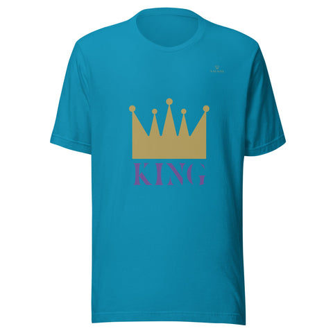 CROWN KING with Gold Logo Unisex T-Shirt - Kima Kreates