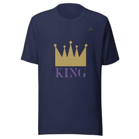 CROWN KING with Gold Logo Unisex T-Shirt - Kima Kreates