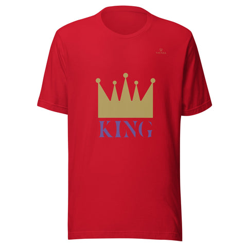 CROWN KING with Gold Logo Unisex T-Shirt - Kima Kreates