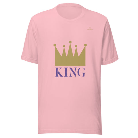 CROWN KING with Gold Logo Unisex T-Shirt - Kima Kreates