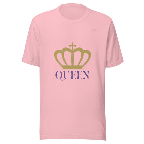 CROWN QUEEN with Gold Logo Unisex T-Shirt - Kima Kreates