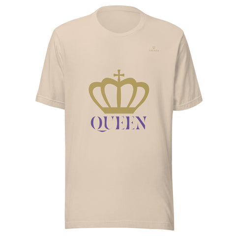 CROWN QUEEN with Gold Logo Unisex T-Shirt - Kima Kreates
