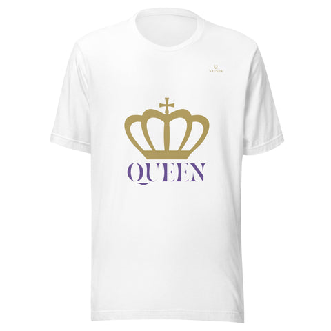 CROWN QUEEN with Gold Logo Unisex T-Shirt - Kima Kreates