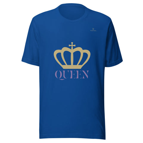 CROWN QUEEN with Gold Logo Unisex T-Shirt - Kima Kreates