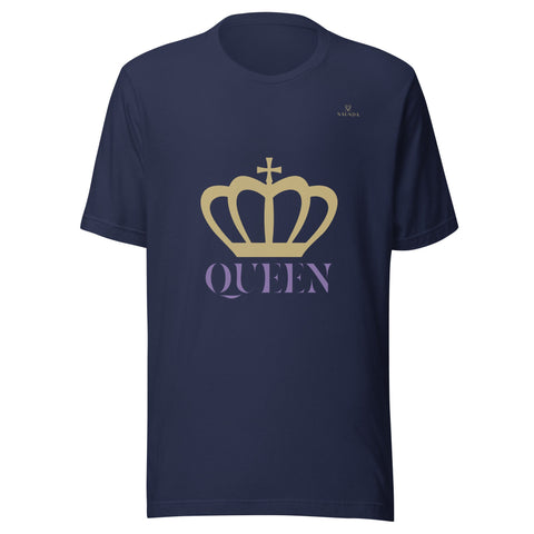 CROWN QUEEN with Gold Logo Unisex T-Shirt - Kima Kreates