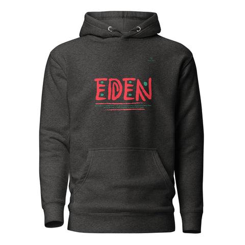 EDEN WORDMARK with Green Logo Premium Unisex Hoodie - Kima Kreates
