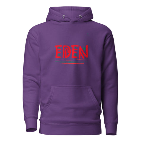 EDEN WORDMARK with Green Logo Premium Unisex Hoodie - Kima Kreates