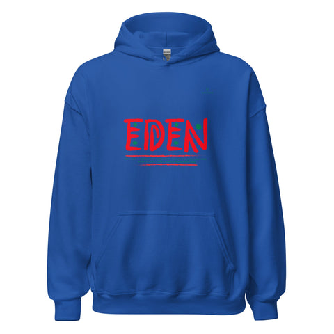 EDEN WORDMARK with Green Logo Unisex Hoodie - Kima Kreates