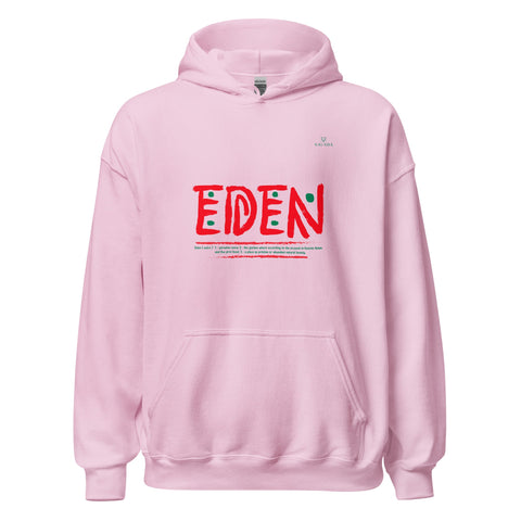 EDEN WORDMARK with Green Logo Unisex Hoodie - Kima Kreates