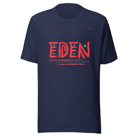EDEN WORDMARK with Green Logo Unisex T-Shirt - Kima Kreates