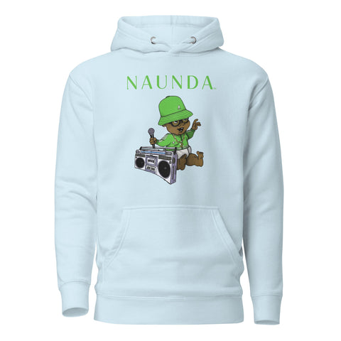 EIGHTIES BABY with Green Logo Premium Unisex Hoodie - Kima Kreates