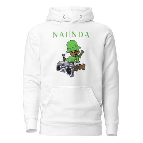 EIGHTIES BABY with Green Logo Premium Unisex Hoodie - Kima Kreates
