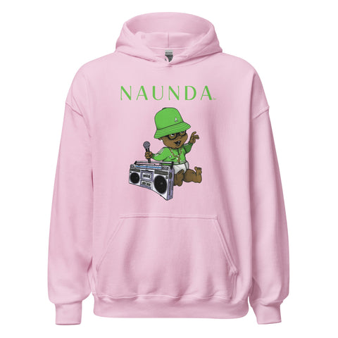 EIGHTIES BABY with Green Logo Unisex Hoodie - Kima Kreates