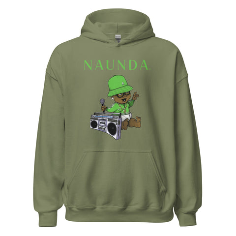 EIGHTIES BABY with Green Logo Unisex Hoodie - Kima Kreates