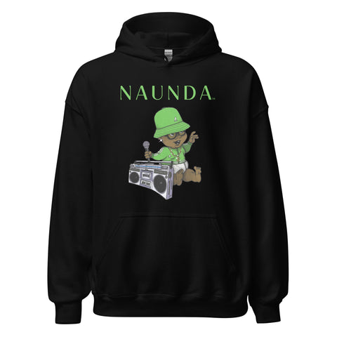 EIGHTIES BABY with Green Logo Unisex Hoodie - Kima Kreates