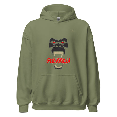 GUERRILLA with Gold Logo Unisex Hoodie - Kima Kreates