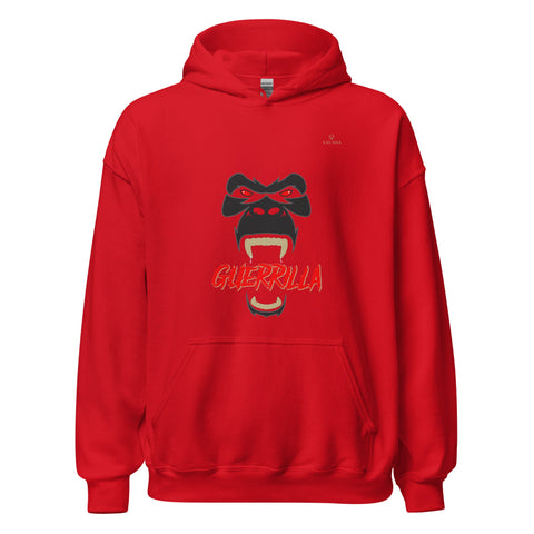 GUERRILLA with Gold Logo Unisex Hoodie - Kima Kreates