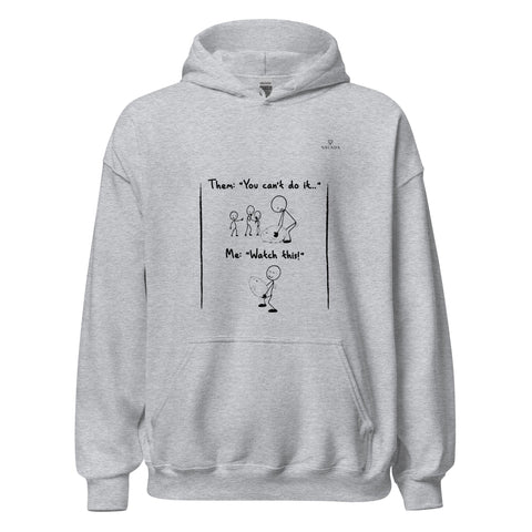 HATERS with Black Logo Unisex Hoodie - Kima Kreates