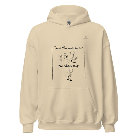 HATERS with Black Logo Unisex Hoodie - Kima Kreates