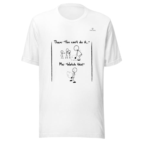 HATERS with Black Logo Unisex T-Shirt - Kima Kreates