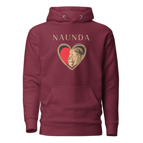 HEART OF A LION with Gold Logo Premium Unisex Hoodie - Kima Kreates