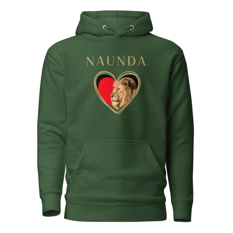 HEART OF A LION with Gold Logo Premium Unisex Hoodie - Kima Kreates