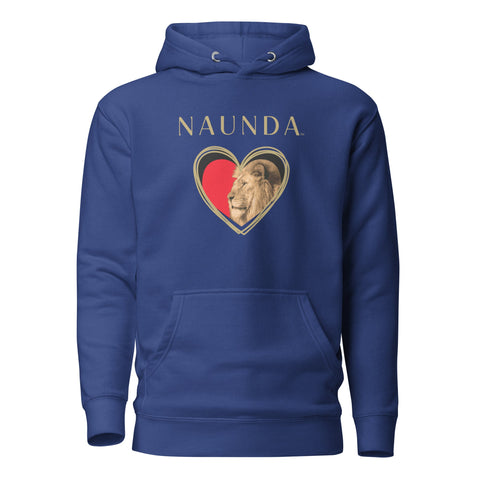 HEART OF A LION with Gold Logo Premium Unisex Hoodie - Kima Kreates
