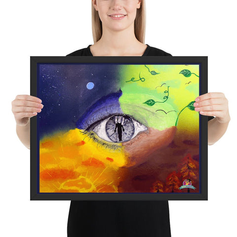 "KREATION" Framed Poster (16"x20") - Kima Kreates