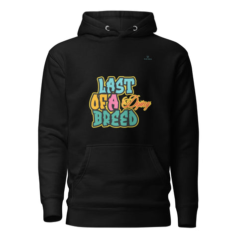 LAST OF A DYING BREED with Sky Blue Logo Premium Unisex Hoodie - Kima Kreates
