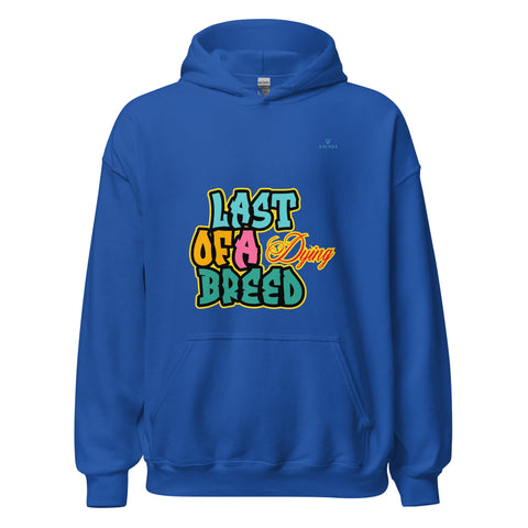 LAST OF A DYING BREED with Sky Blue Logo Unisex Hoodie - Kima Kreates