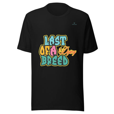 LAST OF A DYING BREED with Sky Blue Logo Unisex T-Shirt - Kima Kreates