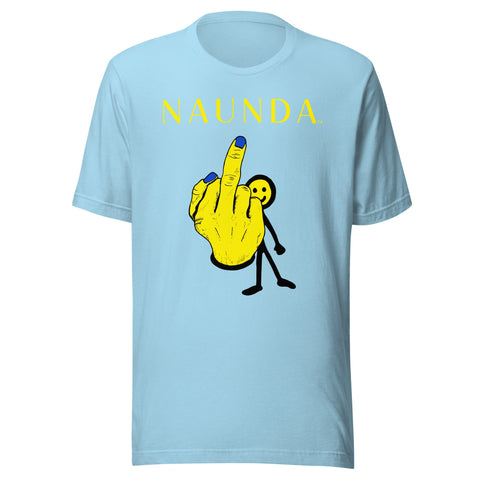 Middle Finger with Yellow Logo Unisex T-Shirt - Kima Kreates