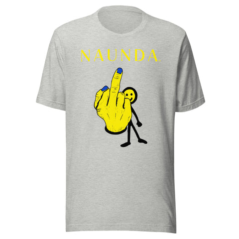 Middle Finger with Yellow Logo Unisex T-Shirt - Kima Kreates
