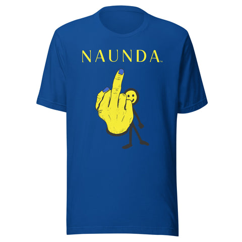 Middle Finger with Yellow Logo Unisex T-Shirt - Kima Kreates