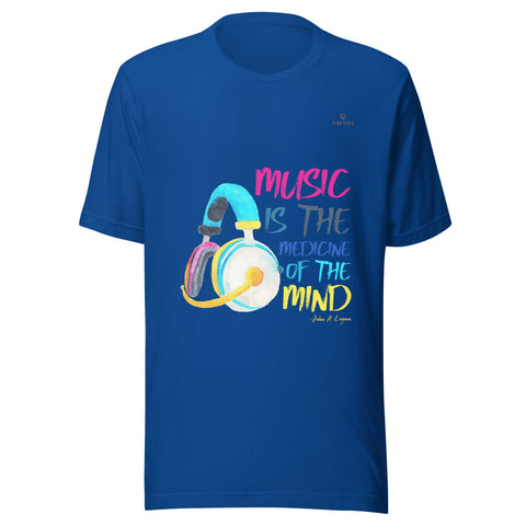 MUSIC with Orange Logo Unisex T-Shirt - Kima Kreates